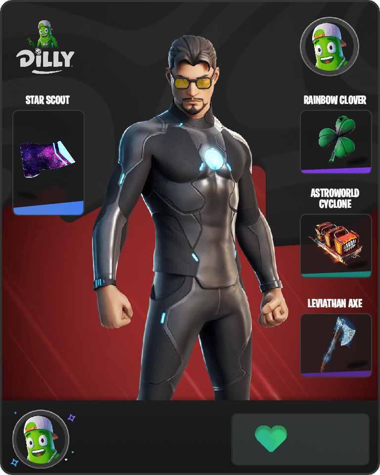 Tony Stark Fortnite combo