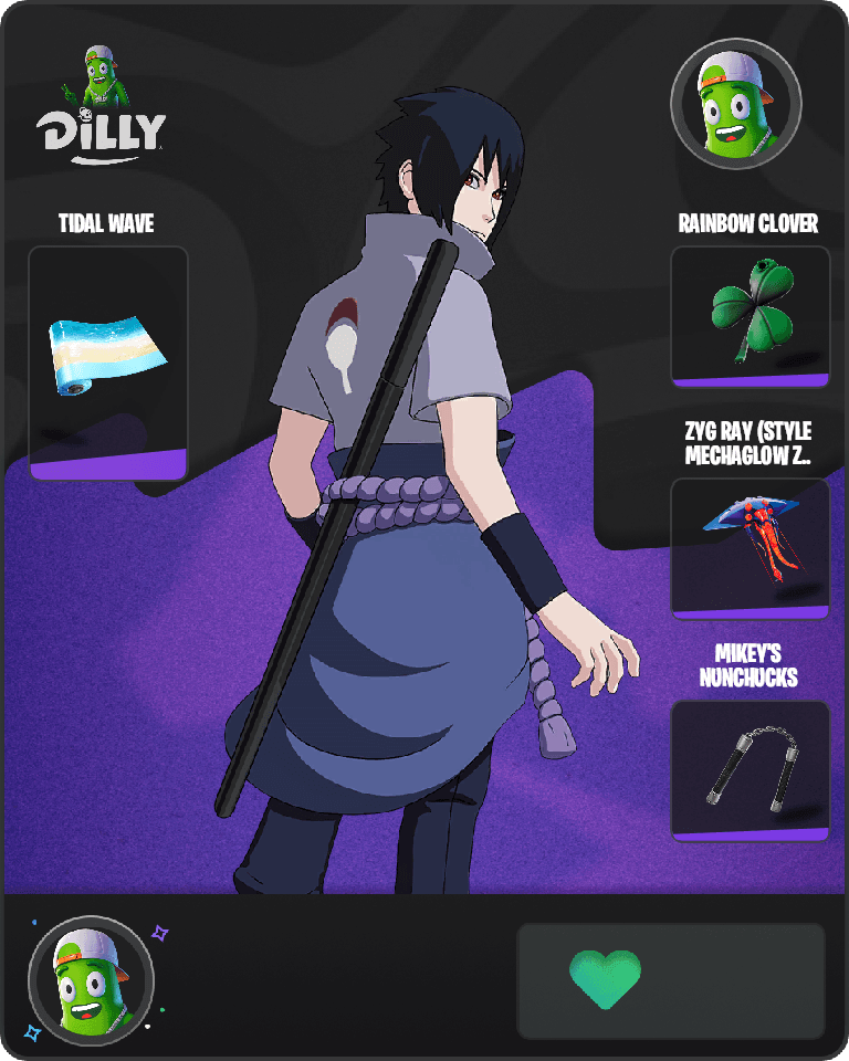 Sasuke Uchiha Fortnite combo