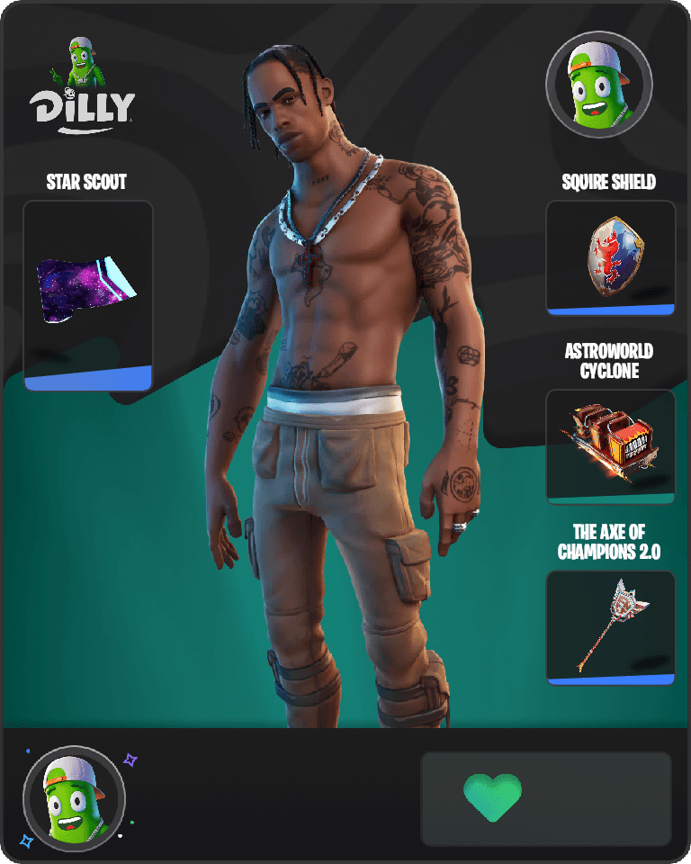 Travis Scott Fortnite combo