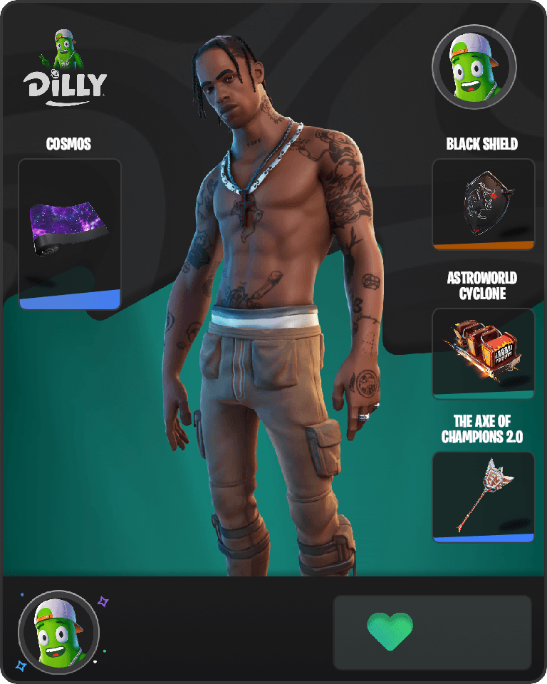 Travis Scott Fortnite combo