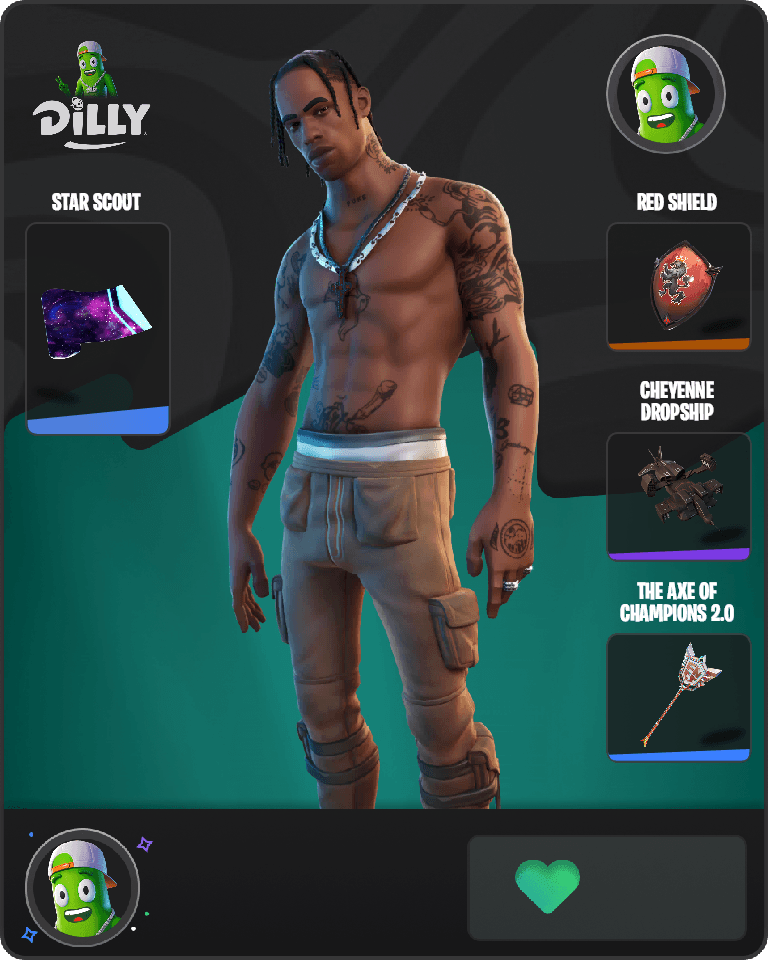 Travis Scott Fortnite combo