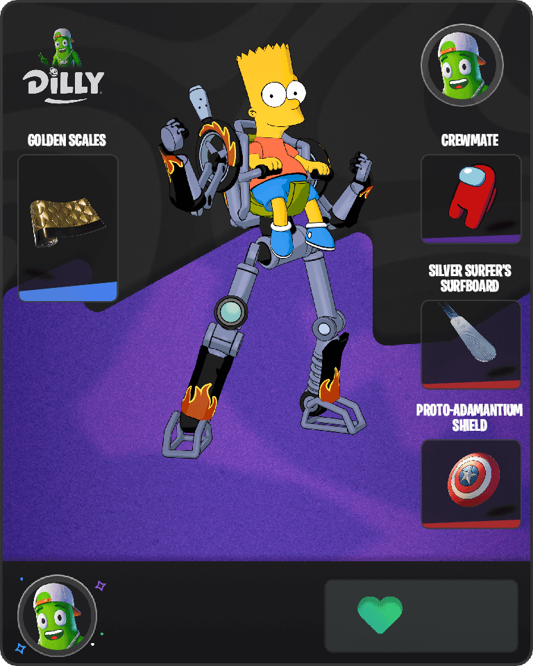 Bart Simpson Fortnite combo