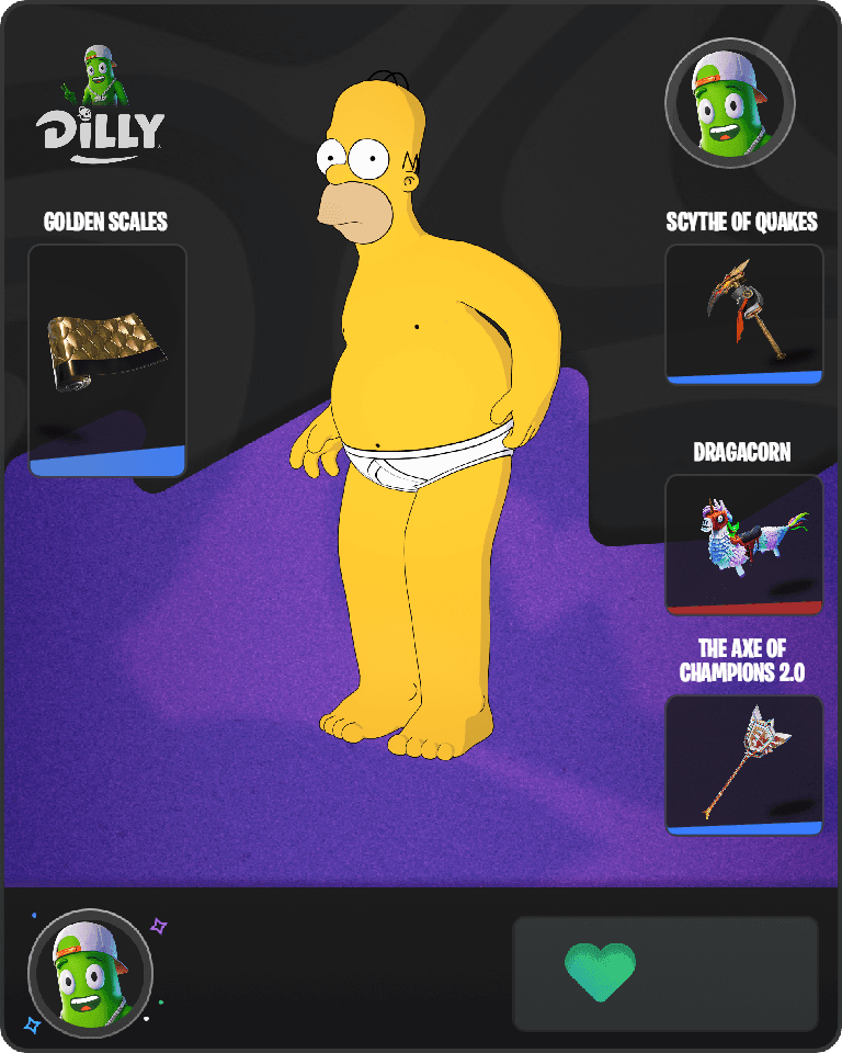 Tighty Whities Homer Fortnite combo