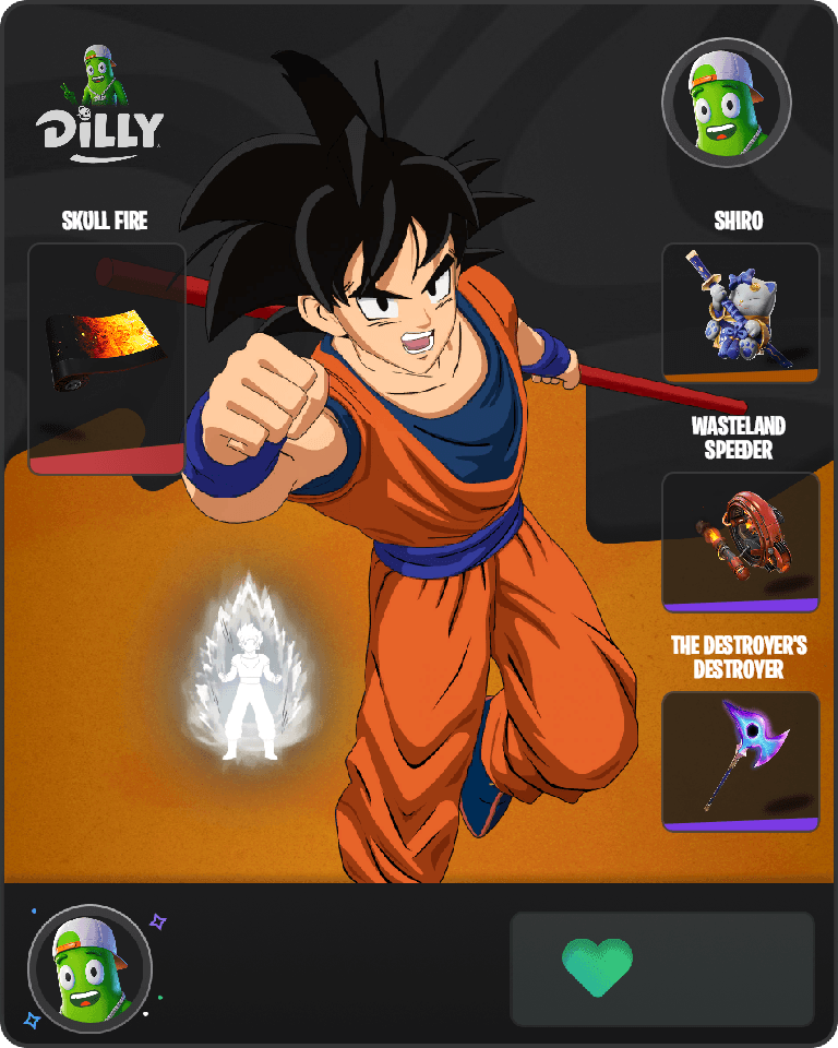 Son Goku Fortnite combo