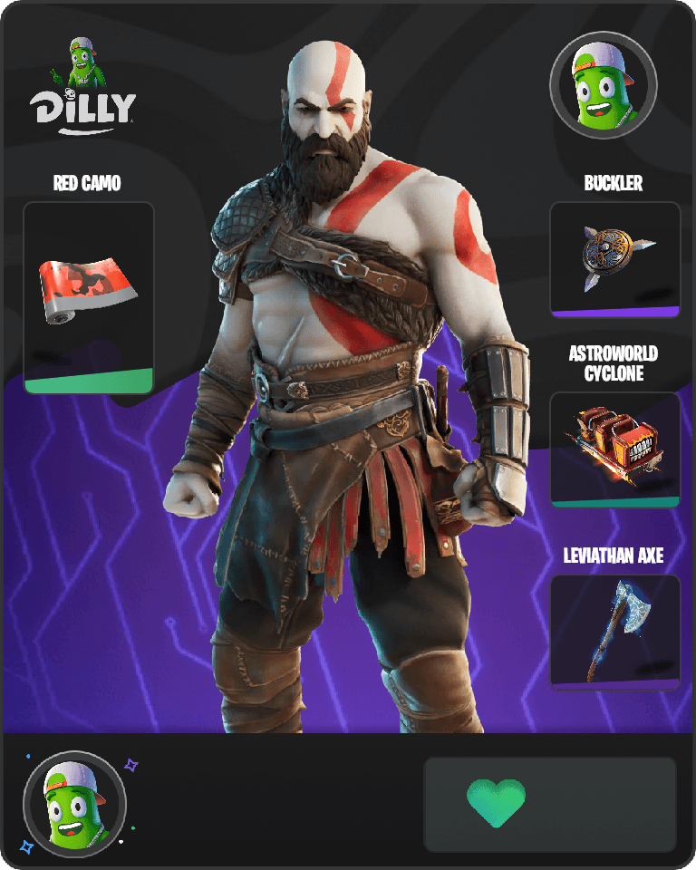 Kratos Fortnite combo