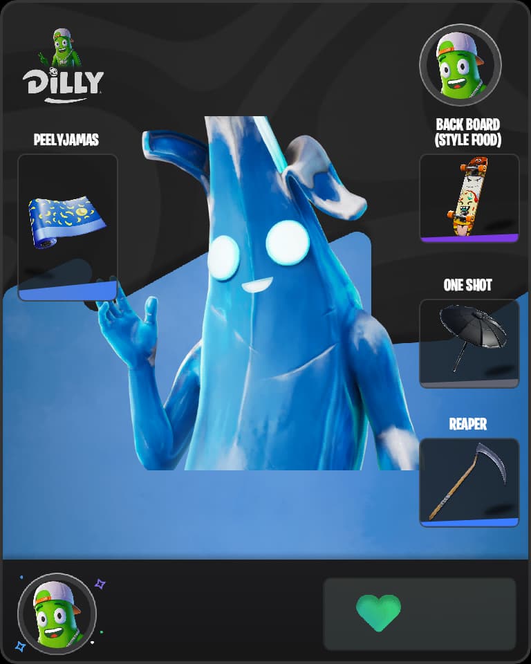 Polar Peely Fortnite skin combo