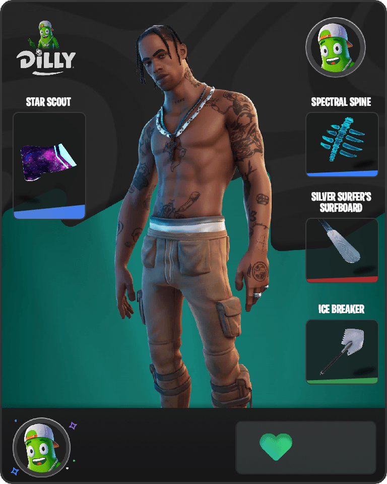 Travis Scott Fortnite combo