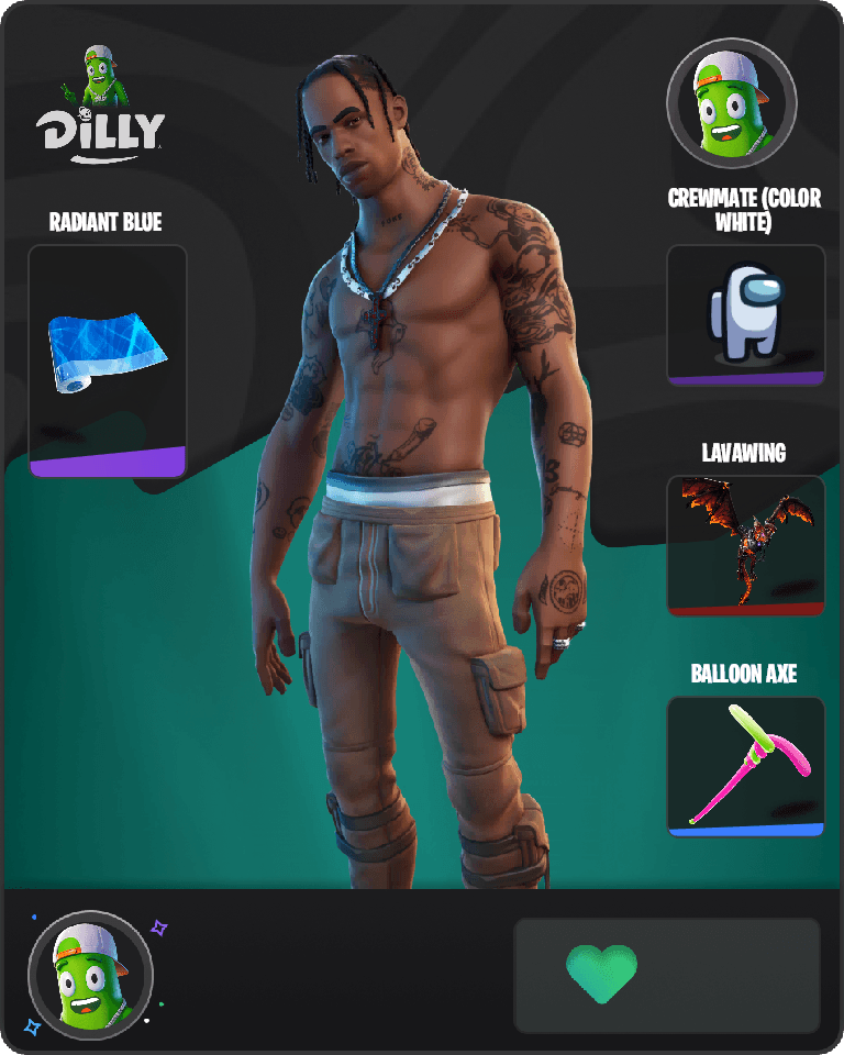 Travis Scott Fortnite combo