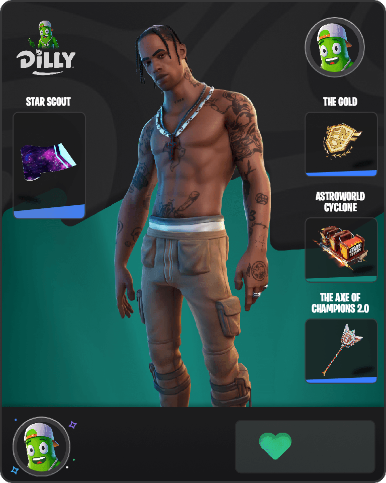 Travis Scott Fortnite combo