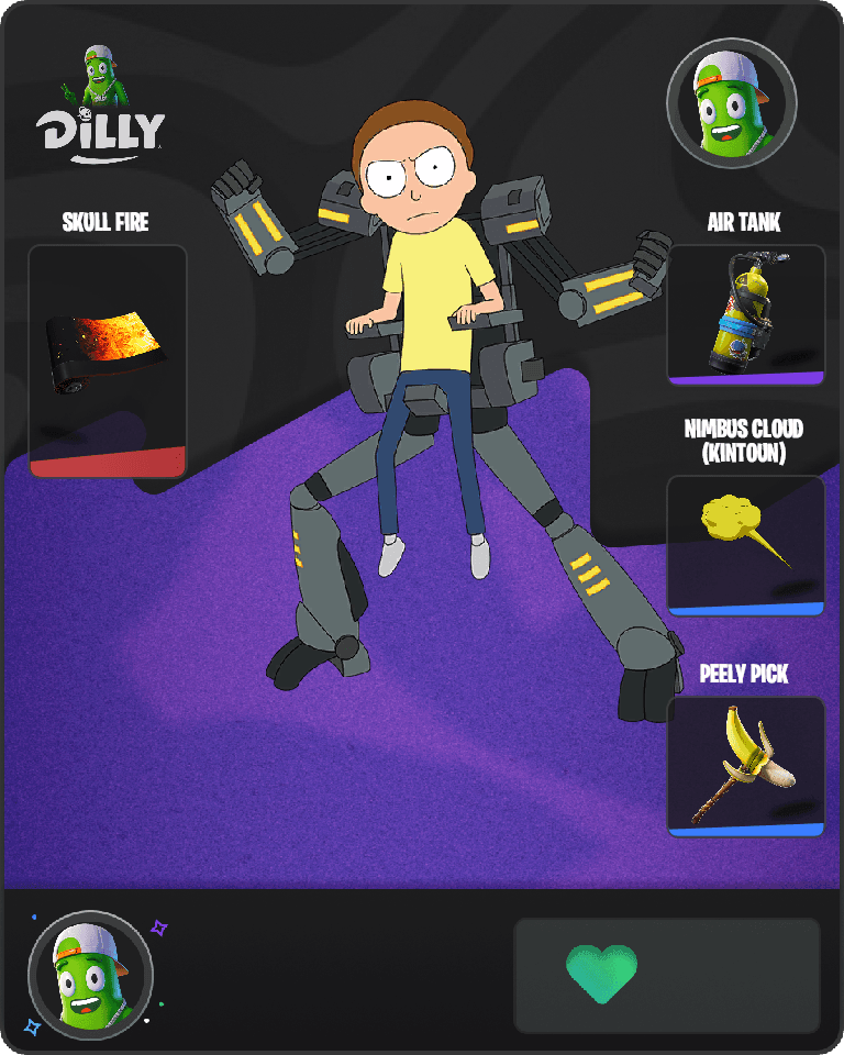 Mecha Morty Fortnite combo