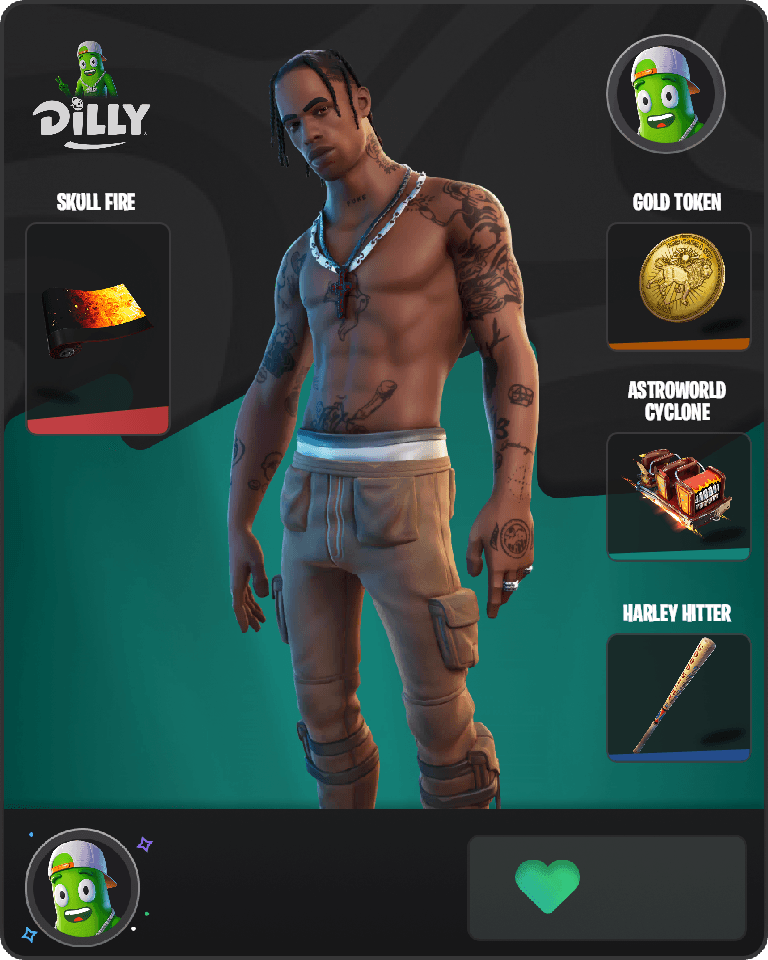Travis Scott Fortnite combo