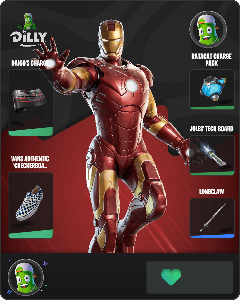 Iron Man (MCU) Fortnite combo