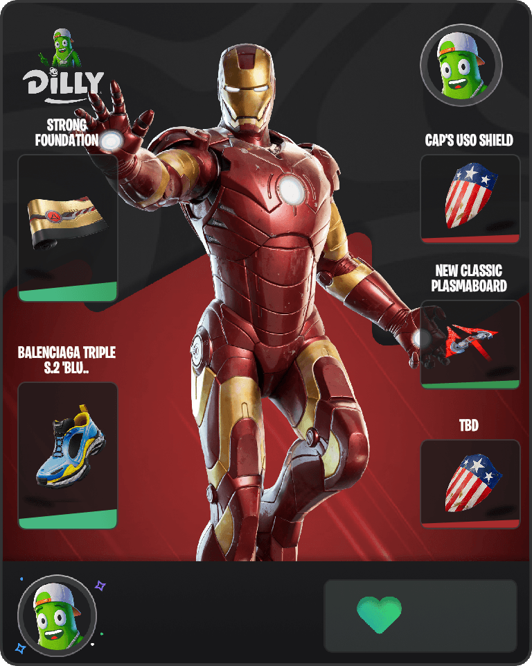 Iron Man (MCU) Fortnite combo