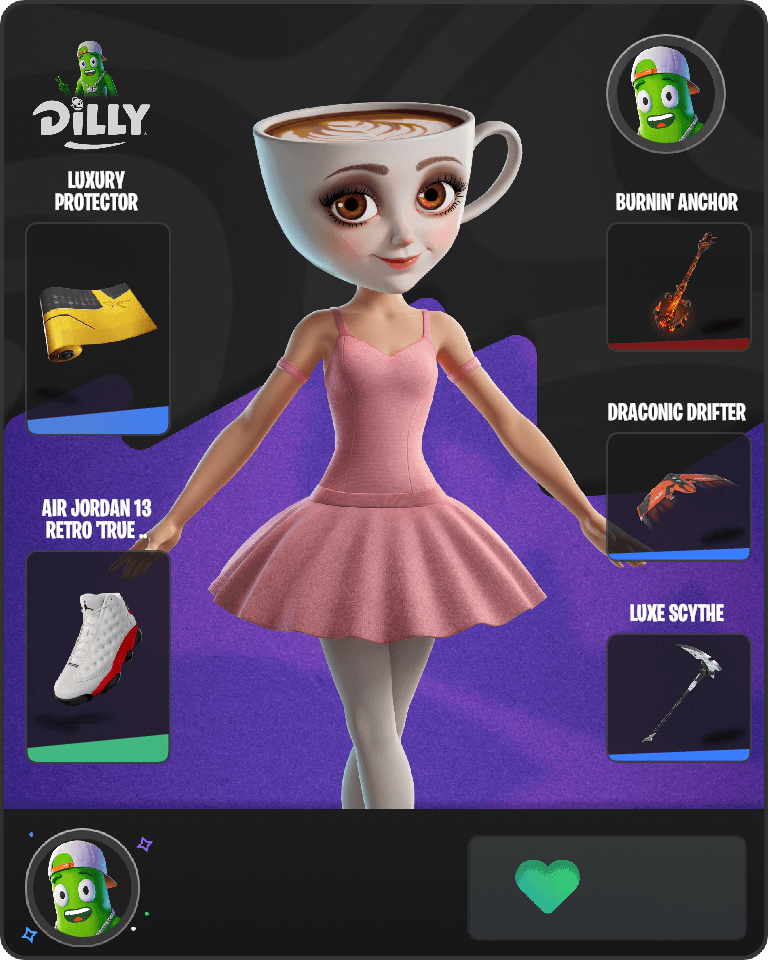 Ballerina Cappuccina Fortnite combo