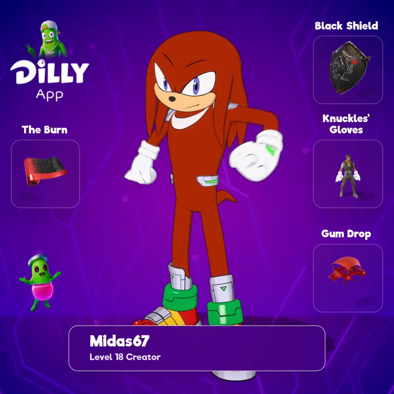 Knuckles the Echidna combo by MIDAS67