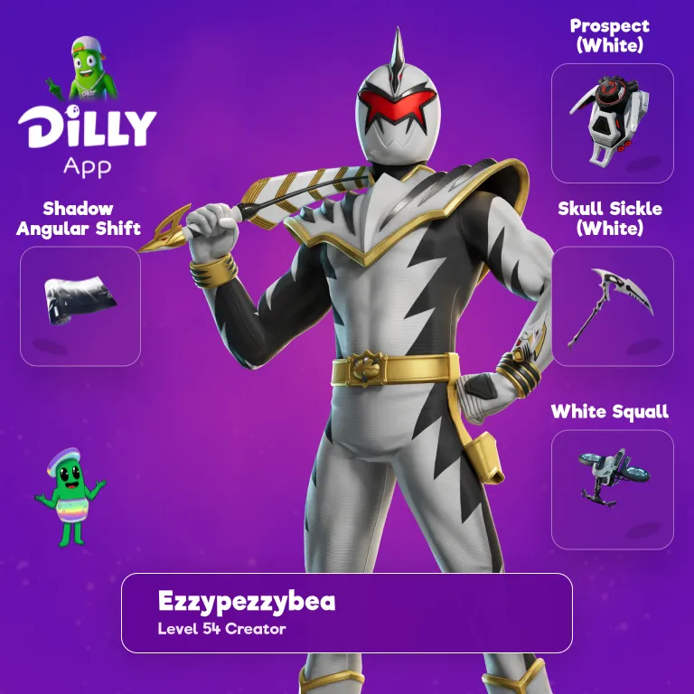 White Dino Ranger combo by Ezzypezzybear