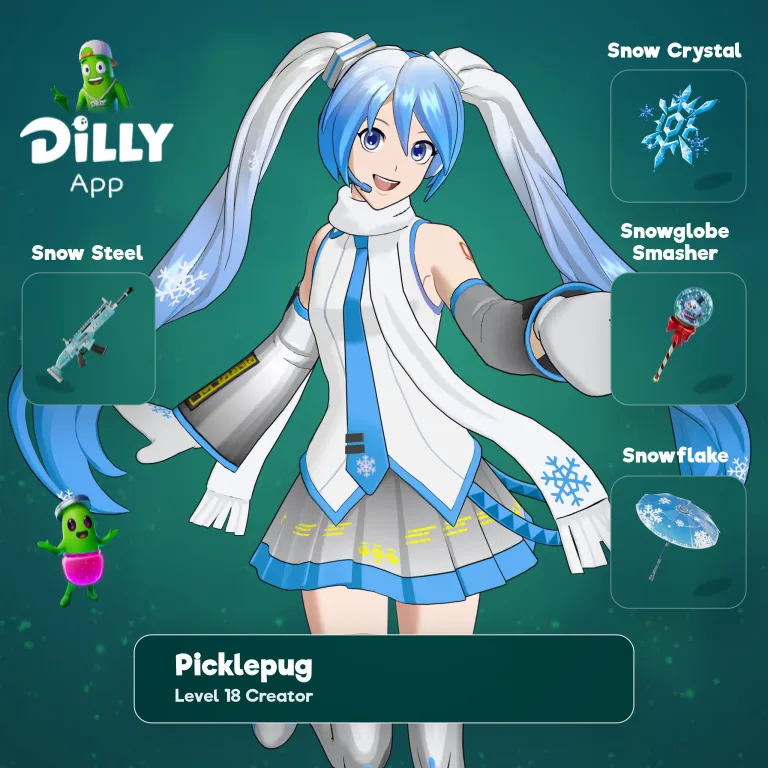 Snow Miku combo by picklepug