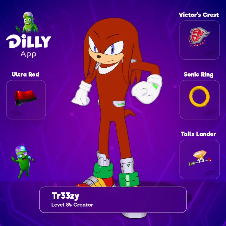 Knuckles the Echidna combo by tr33zy