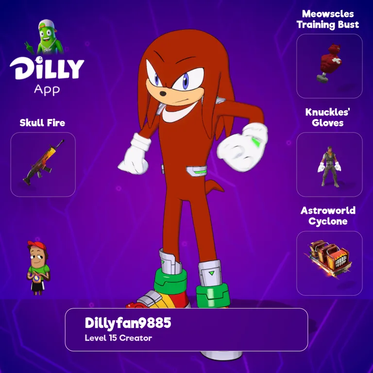 Knuckles' Gloves combo by DillyFan988523