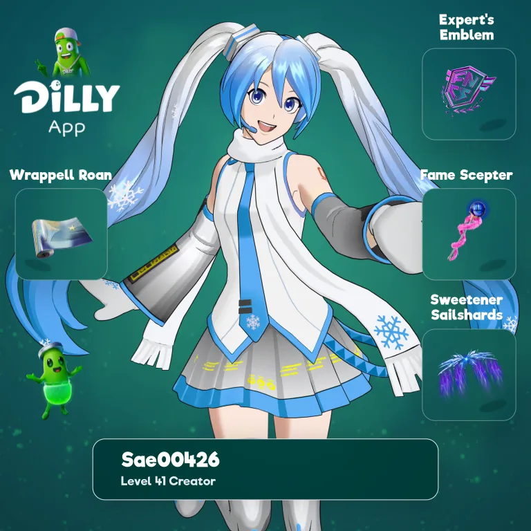 Snow Miku combo by sae00426