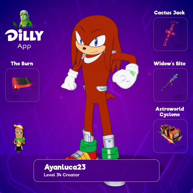 Knuckles the Echidna combo by Ayanluca23