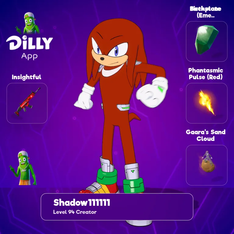 Knuckles the Echidna combo by Shadow111111