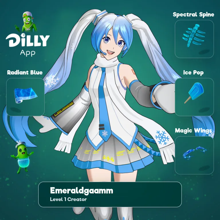 Snow Miku combo by Emeraldgaammmerr