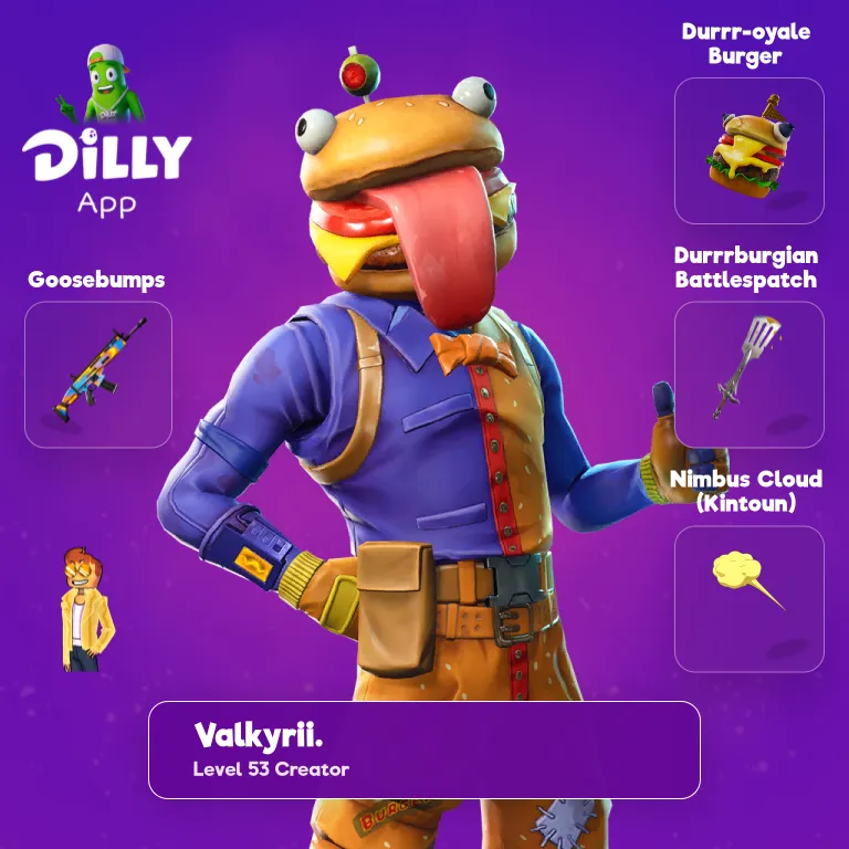 Durrr-oyale Burger combo by Valkyrii.