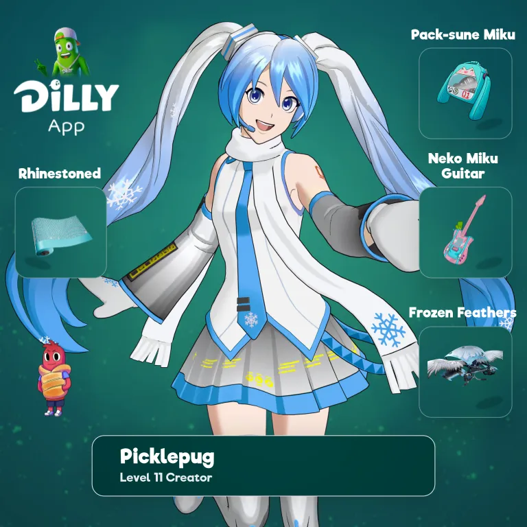 Snow Miku combo by picklepug