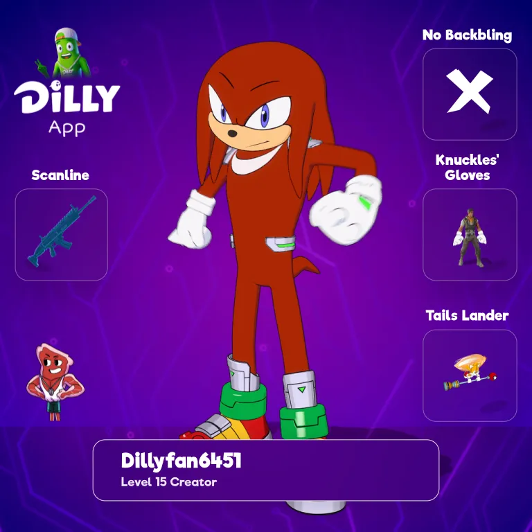 Knuckles' Gloves combo by DillyFan645144