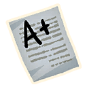 A+ — Uncommon Emoticon Fortnite cosmetic