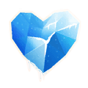 Icy Heart — Uncommon Emoticon Fortnite cosmetic