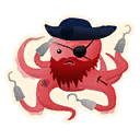 Octo-Pirate — Uncommon Emoticon Fortnite cosmetic