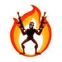 On Fire — Uncommon Emoticon Fortnite cosmetic