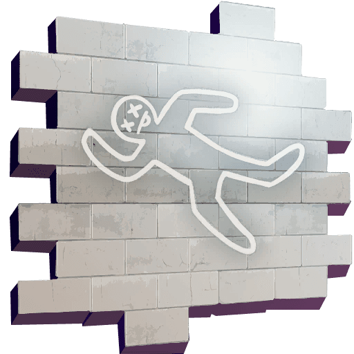 Chalk Outline — Uncommon Spray Fortnite cosmetic