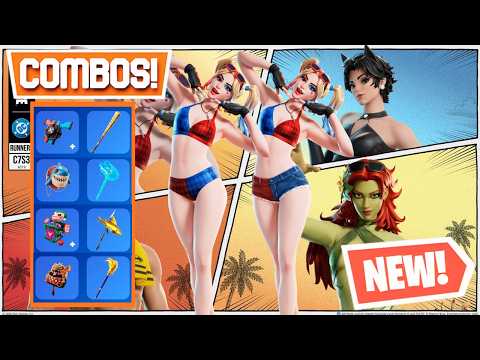 BEST HIGH TIDE HARLEY Skin Combos (DC HOT BAT SUMMER!) - Fortnite