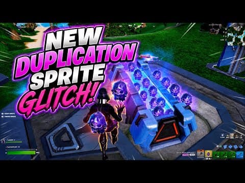 Fortnite Duplicate SPRITES FAST in Fortnite (NEW GLITCH)😱! 