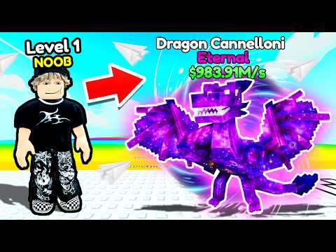 Starting OVER as NOOB with OP SECRET in Paper Plane For Brainrots Roblox..