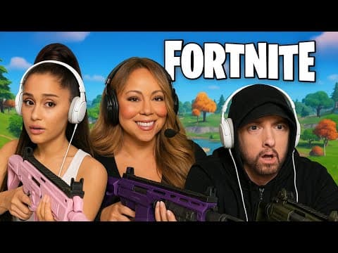 Playing Fortnite with CELEBRITIES