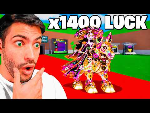 How Many MUERTOS ETERNAL Brainrots Can I Get with x1400 SERVER LUCK?