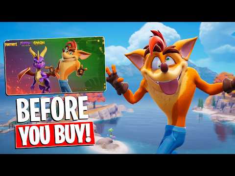 CRASH BANDICOOT & SPYRO THE DRAGON BUNDLE | Gameplay + Combos! Before You Buy! (Fortnite)