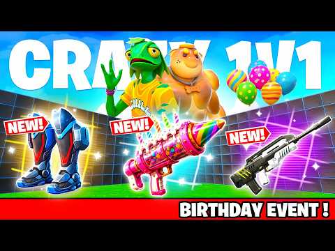 BIRTHDAY EVENT CRAZY 1V1 FFA ALL GUNS & RIDES FORTNITE  - @hozzy HOZZY