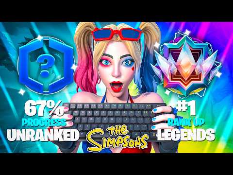 Unranked to Unreal Legend Reload SPEEDRUN.. (Fortnite Simpsons)