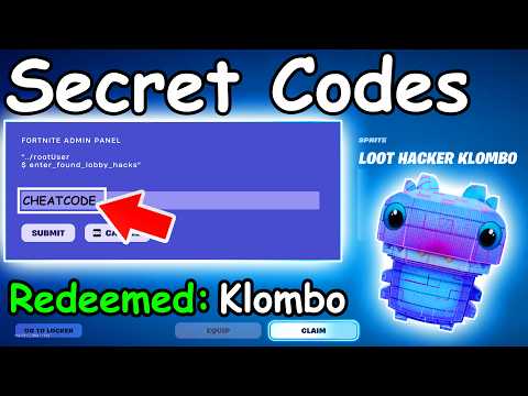 NEW LOOT HACKER ADMIN CODES in FORTNITE SEASON 4 SPRITE CODES! (New Secret Codes)
