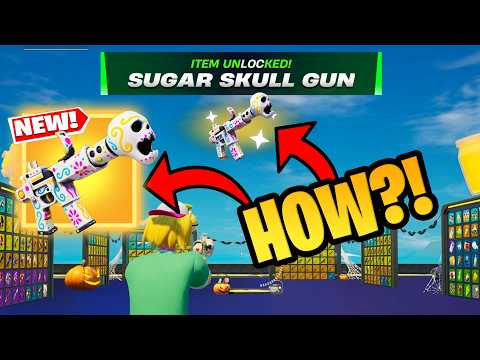 How To Get NEW Sugar Skull Gun in 1vs1 with every gun Fortnite