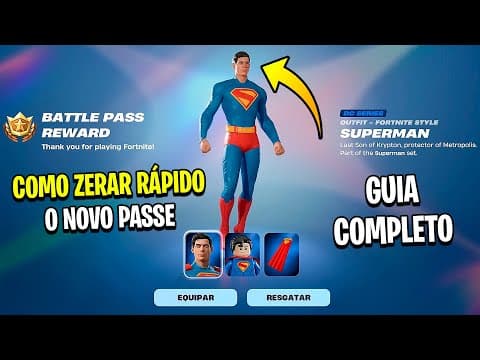 COMO ZERAR RÁPIDO O NOVO PASSE DE BATALHA DA NOVA TEMPORADA3 CAPÍTULO6 (SEM GASTAR) Dica XP Fortnite