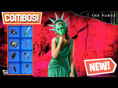LADY LIBERTY *BEST* Skin Combos (THE PURGE!) - Fortnite