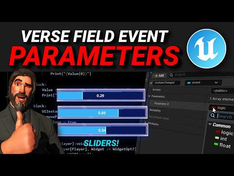 Using VERSE FIELD EVENT PARAMETERS for Sliders/Buttons in Fortnite Creative/UEFN! (Full Tutorial)