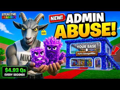 The WILDEST Admin Abuse In FORTNITE Steal A Brainrot! (ALL SECRET CODES!)