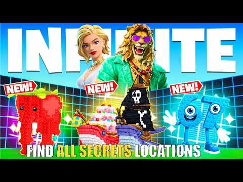 INFINITE 1V1 ALL GUNS FFA PIMS MAP FORTNITE CREATIVE - FIND ALL SECRETS LOCATIONS PART 12